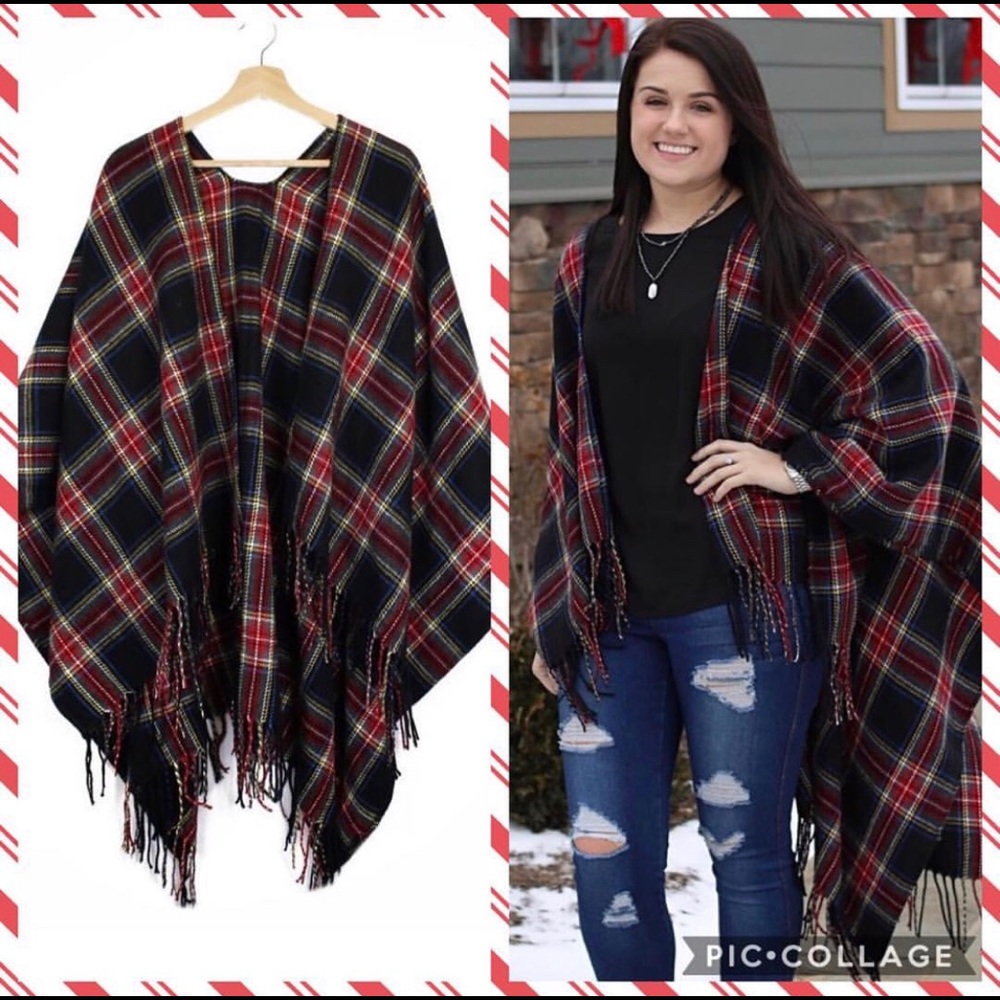 Plaid wrap - Picture 3 of 3